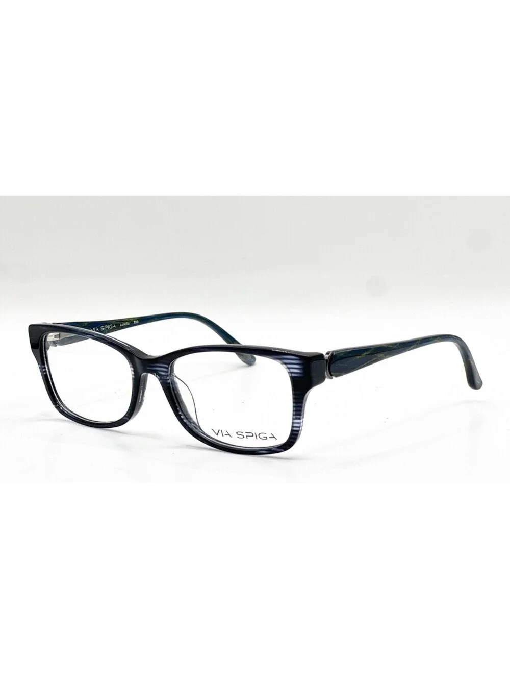 Via Spiga Loretta 790 Navy Authentic Eyeglasses 53-17-125